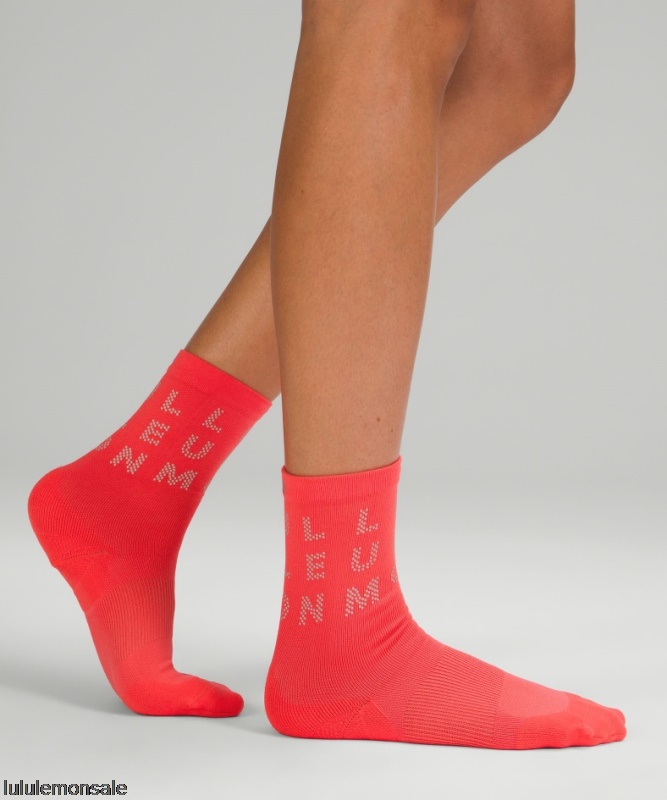 Lululemon Damen DELULU455 | Flare Power Stride Crew Socke Reflektierend